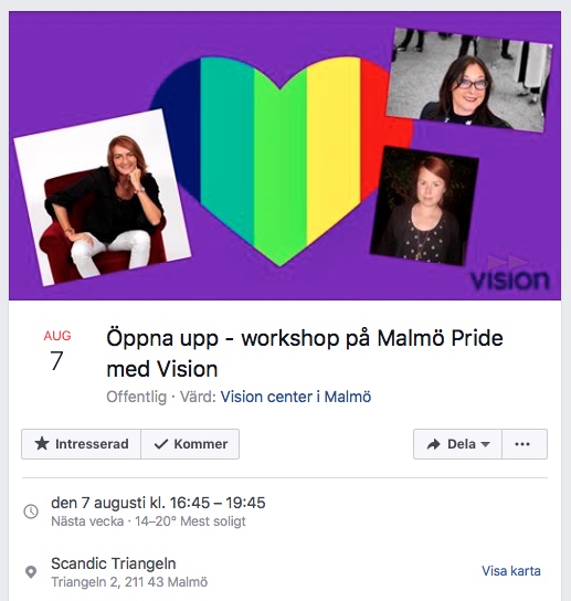 VISION, Malmö Pride, FB 1
